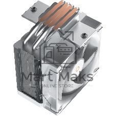 Кулер для процессора Ocypus Gaммa A40 WH ARGB Digital, 100мм ARGB FAN, Top Display Panel, 4 HEAT PIPES, 4-PIN PWM, 600-2400 RPM, 29.5DBA, HYDRO BEARING, LGA115X/1200/1700/18XX, AM4/AM5