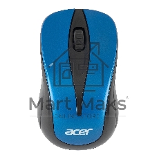 Мышь беспроводная Acer OMR132 синий/черный, 1000 dpi, радиоканал, USB, кнопки - 3