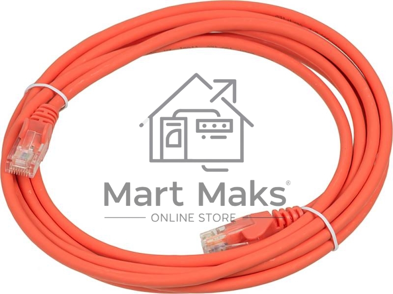 Кабель Патч-корд Lanmaster UTP LAN-PC45/U5E-3.0-OR вилка RJ-45-вилка RJ-45 кат.5е 3м оранжевый LSZH (уп.:1шт)