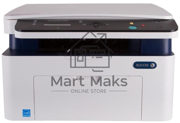 МФУ лазерный Xerox WorkCentre 3025BI (WC3025BI#), A4, ч/б, печ. до 20 стр/мин., скан. до 17 стр/мин. (ч/б) 4 стр/мин. (цвет), 1200 x 1200 dpi (печать) 600 x 600 dpi (скан.), Wi-Fi, USB, Air Print