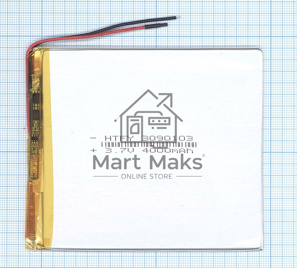Аккумулятор Li-Pol (батарея) 3*90*103мм 2pin 3.7V/4000mAh