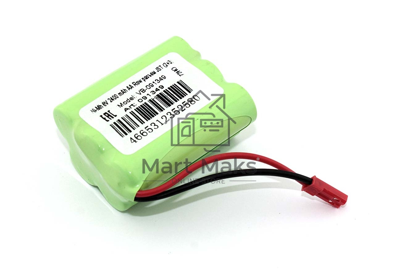 Аккумулятор Ni-Mh 6V 2400 mAh AA Row разъем JST (2+3)