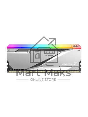 Оперативная память NETAC, DDR5, 32GB (2x16GB), 7200MHz, CL34, DIMM, с радиаторами, RGB, серебристый