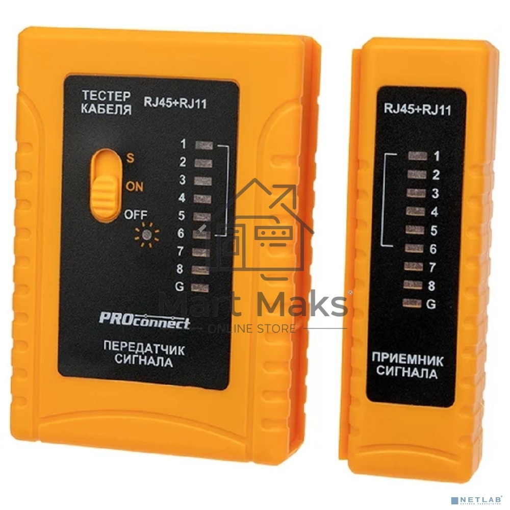 Тестер кабеля RJ-45+RJ-11 468 PROconnect