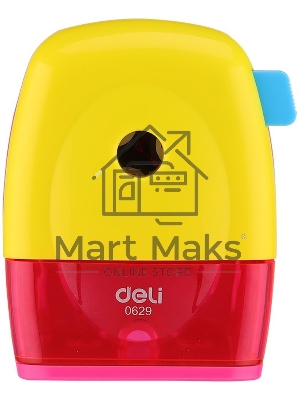Точилка для карандашей механическая Deli E0629 miYou, 1 отверстие, пластик, ассорти