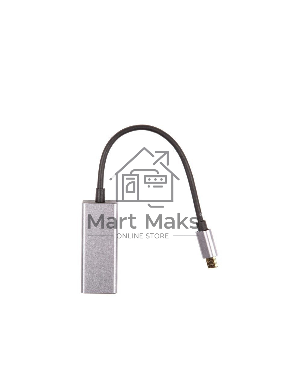 Кабель-переходник USB 3.1 Type-C -->RJ-45 1000Mbps Ethernet, Aluminum Shell, 0.15м VCOM <DU320M>