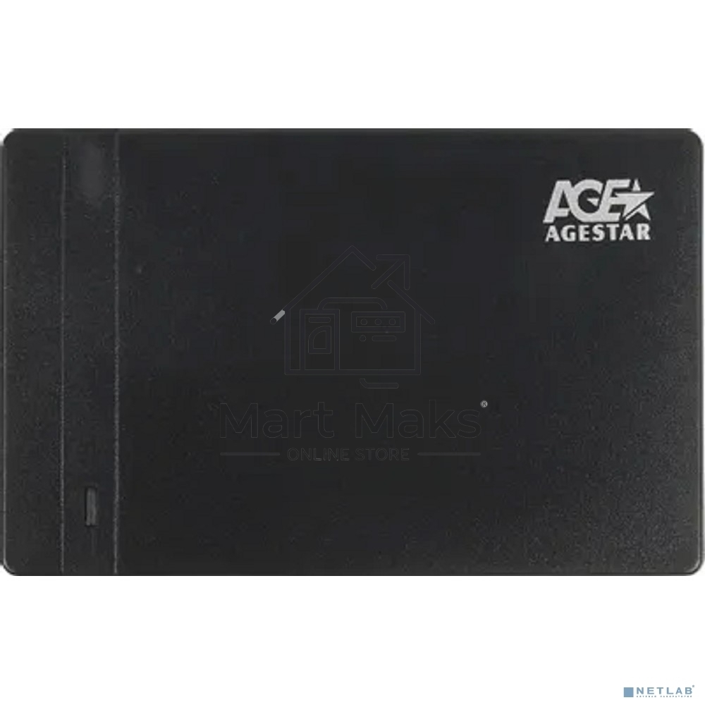 Внешний корпус для HDD AgeStar 3UB2P3 SATA III пластик черный 2.5