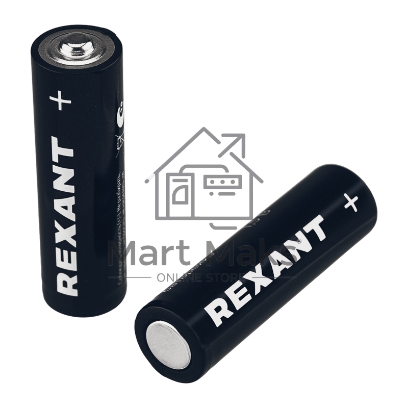 Батарейка алкалиновая Rexant AA/LR6 пальчиковая 1,5В блистер 12 шт.