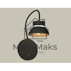 Светильник Ambrella light XB9596101 SBK/PYG/CL черный песок/золото желтое полированное/прозрачный GX53 (C9596, N8145)