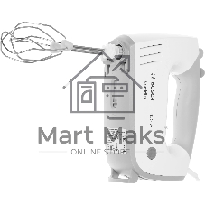 Миксер Bosch MFQ36460S белый/серый, ручной, 450 Вт, 5 скоростей
