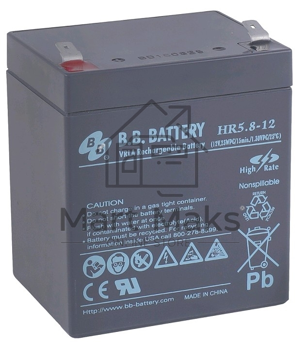 Батарея B.B.Battery HR 5.8-12 (12V 5.8Ah)