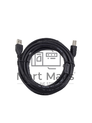 Кабель Gembird/Cablexpert CCF2-USB2-AMBM-10 USB 2.0 Pro AM/BM, 3м, экран, 2феррит.кольца, черный, пакет