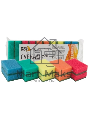 Губка д/посуды Рыжий кот 