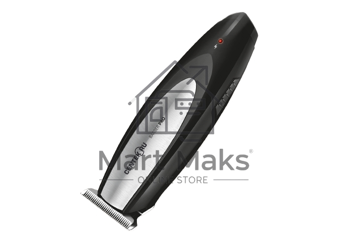 Машинка для стрижки Centek CT-2134 (чер/сталь) 3 насадки, USB зарядка, время работы 55 мин