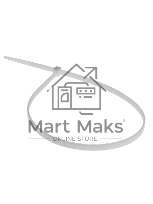 Хомут-стяжка кабельная нейлоновая Rexant 400 x4,8 мм, белая, упаковка 100 шт.