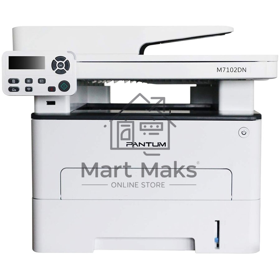 МФУ лазерный Pantum M7102DN, A4, ч/б, печ. до 33 стр/мин., скан. до 24 стр/мин., 1200x1200dpi, USB, RJ-45