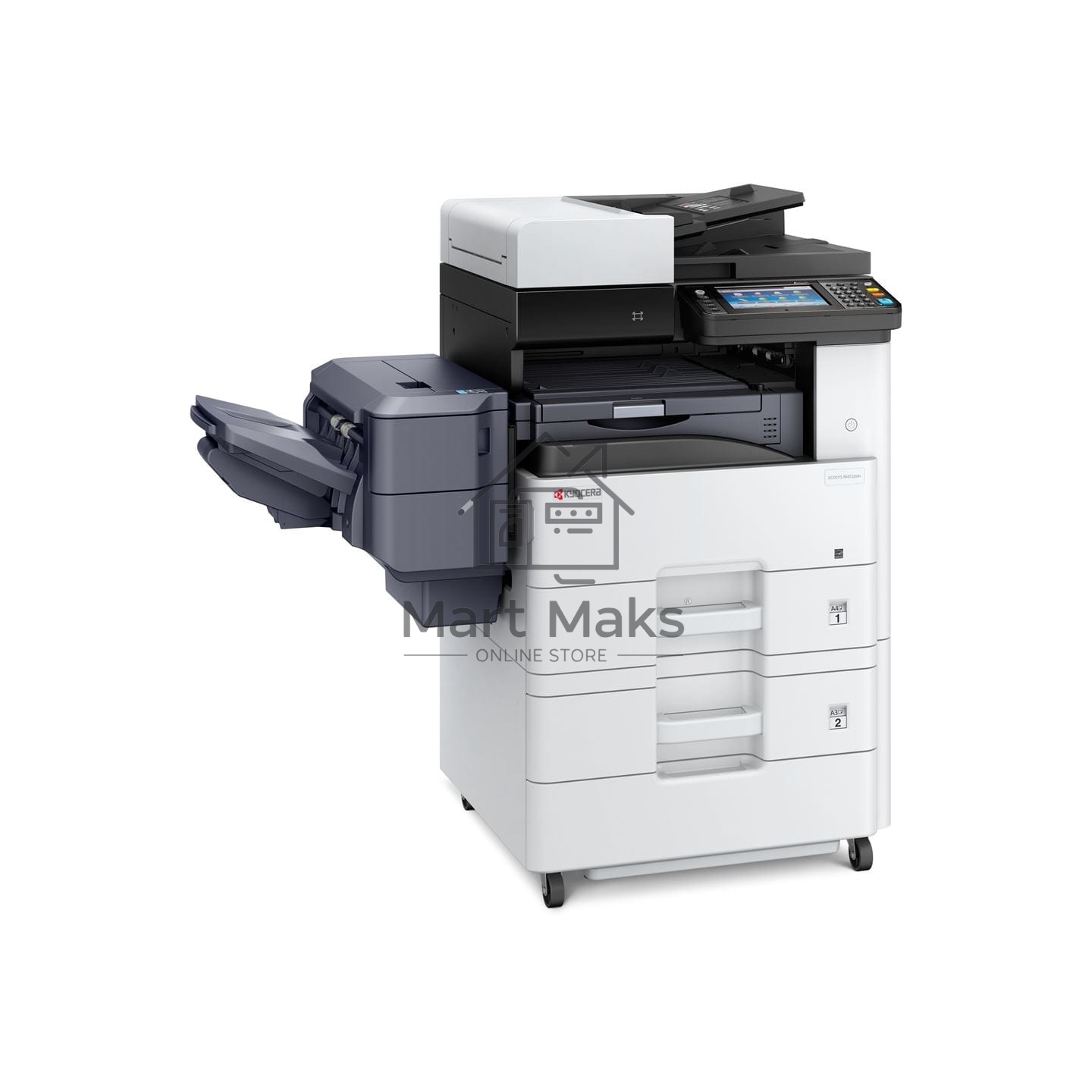 МФУ лазерный Kyocera Ecosys M4132idn (1102P13NL0), A3, ч/б, печ. до 32 стр/мин. (А4) до 17 стр/мин. (А3), скан. до 50 стр/мин., 1200 x 1200 dpi (печать) 600x600dpi (скан.), USB, RJ-45, NFC, Air Print, Mopria