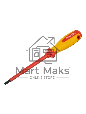 Отвертка Matrix Insulated, SL5,5 x 125 мм, CrMo, до 1000 В, двухкомп. рукоятка