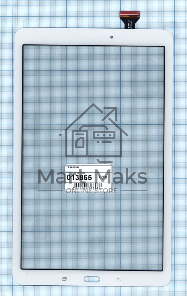 Сенсорное стекло (тачскрин) для Samsung Galaxy Tab E SM-T560, белое