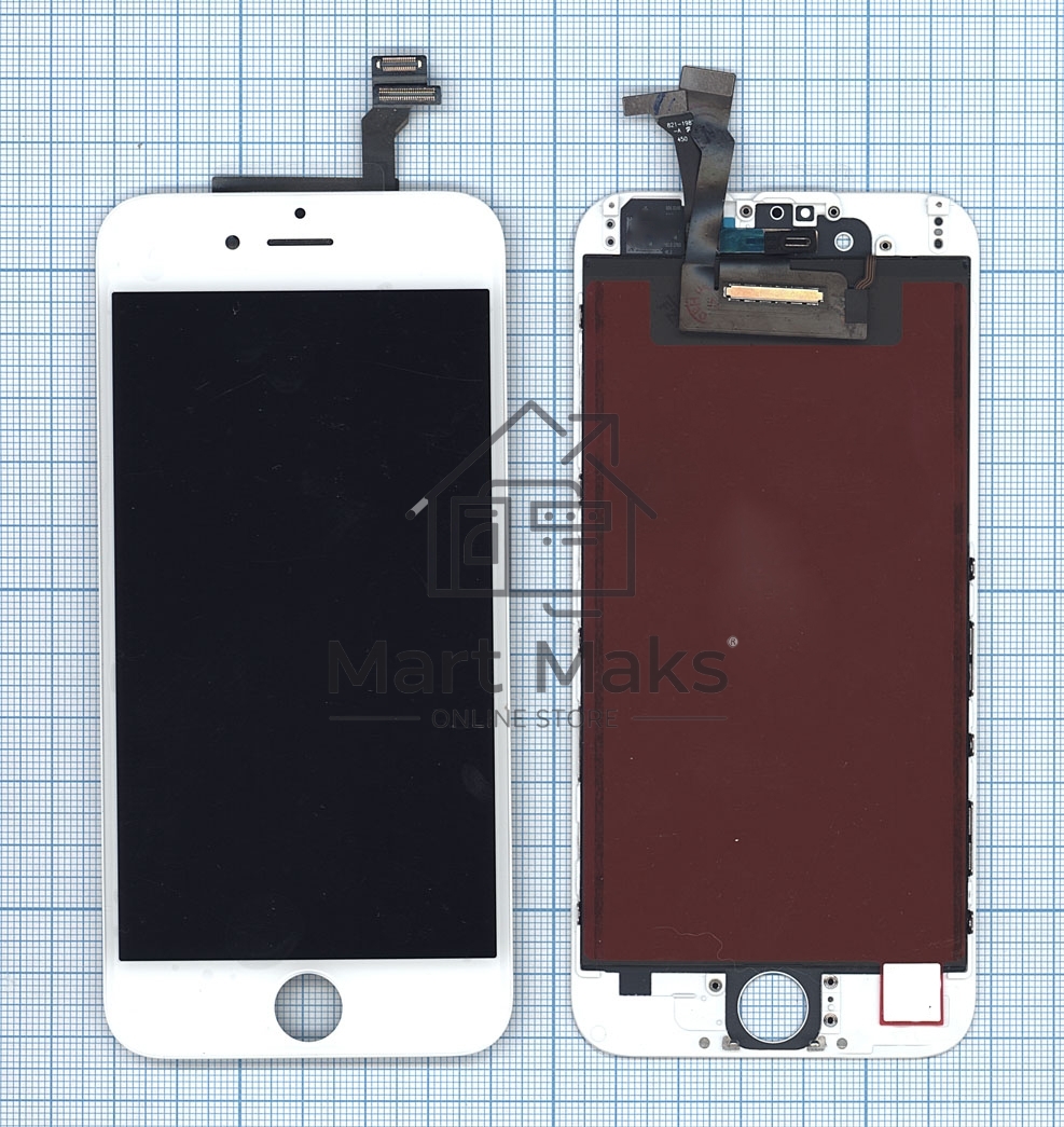 Дисплей для Apple iPhone 6 в сборе с тачскрином (Foxconn) белый