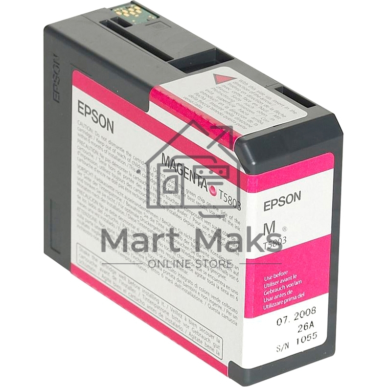 Картридж струйный EPSON T5803 (C13T580300) пурпурный (80 мл) для Stylus Pro 3800