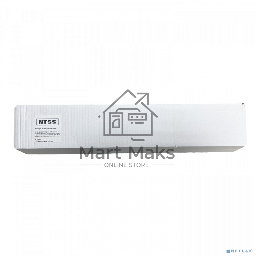 Блок распределения питания NTSS NTSS-PDU-DA2034 гор.размещ. 8x базовые 16A Schuko 2м