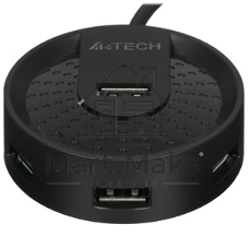 Разветвитель USB 2.0 A4Tech HUB-20 4порт. черный