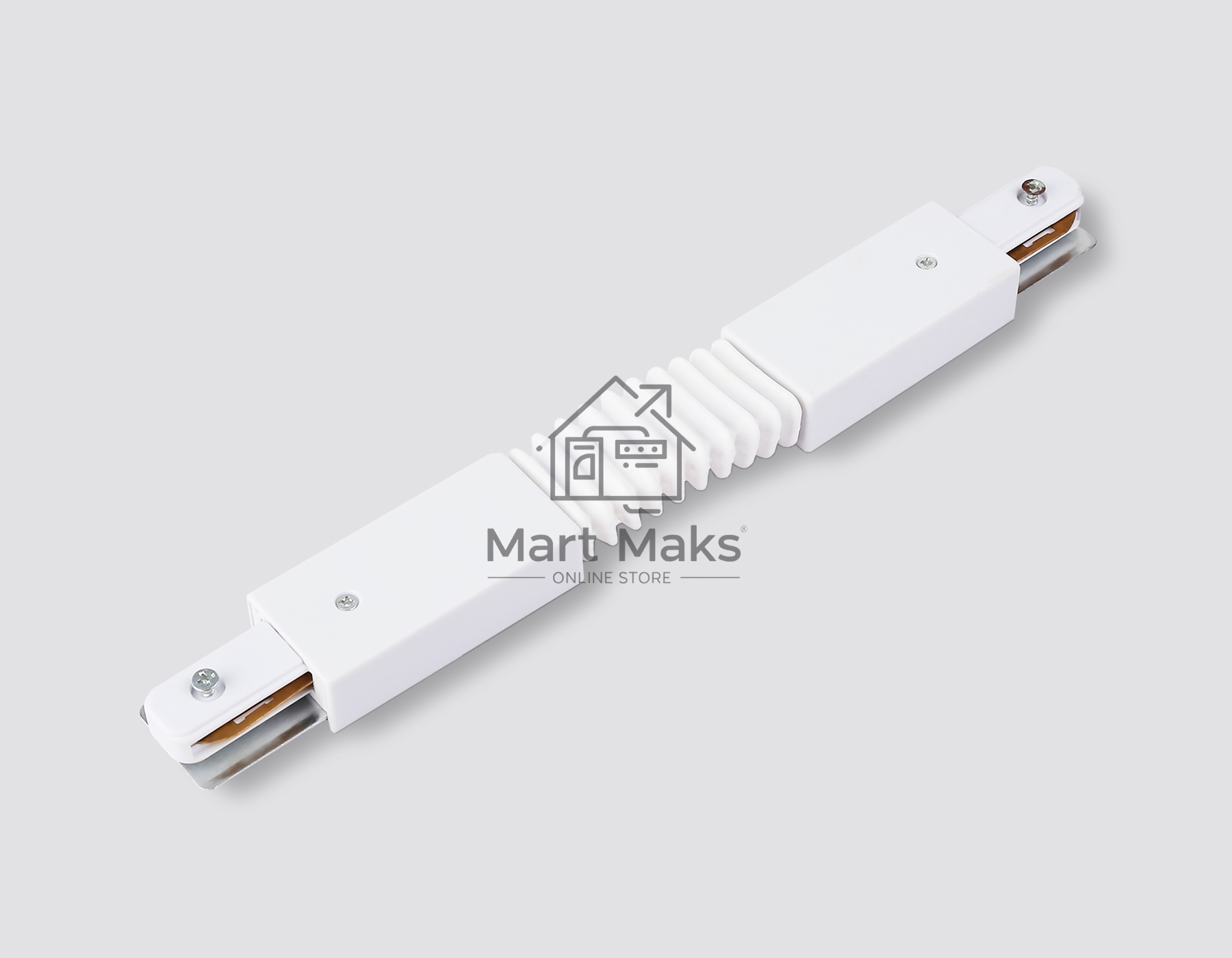 GL7175 WH белый коннектор гибкий для однофазного шинопровода Standard 220V NEW 285*35*20