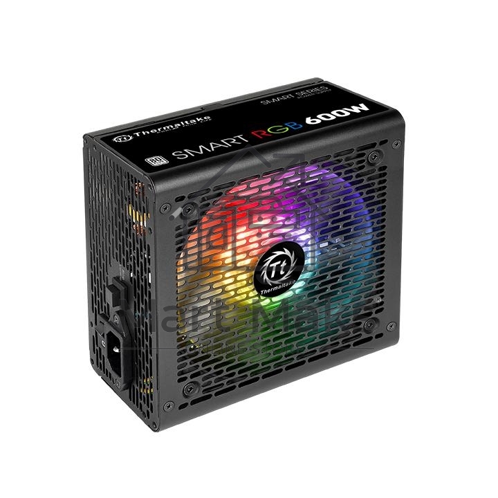 Блок питания Thermaltake Smart RGB (PS-SPR-0600NHSAWE-1), 600Вт, 80 PLUS, 120мм, черный