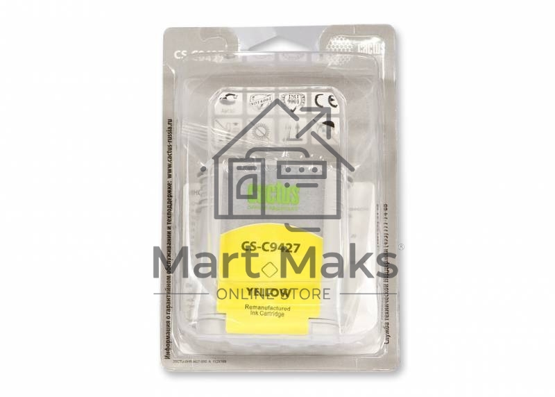 Картридж струйный Cactus CS-C9427 желтый для №85 HP DJ 30/130 (72ml)
