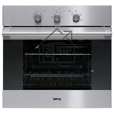 Встраиваемая газовая духовка Korting OGG 541 CFX / 59.7 х 59.6 x 56.5, газовая, газовый гриль, газ-контроль, электроподжиг, телескопические направляющие, нержавеющая сталь