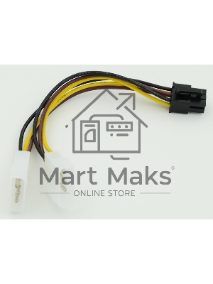 Кабель питания Molex/PCI-E 6pin 0.15м