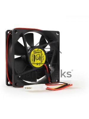 Вентилятор для корпуса Gembird FANCASE-4 черный, 80 мм, 2600 об/мин, 27 дБ, 4 pin