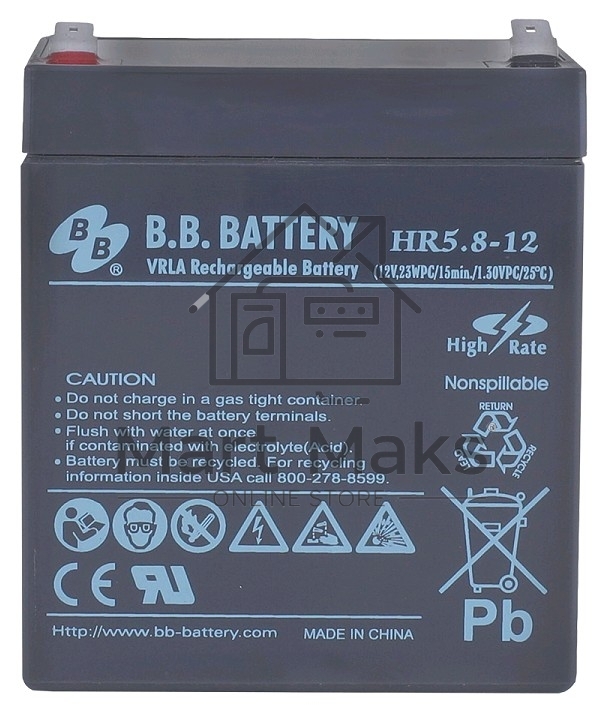 Батарея B.B.Battery HR 5.8-12 (12V 5.8Ah)