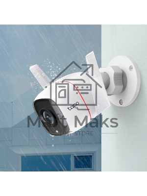 Видеокамера IP TP-Link Tapo C310 белый 3MP indoor & outdoor IP camera, 30m Night Vision, IP66 dust & waterproof, Motion Detection and Notification, 2-way Audio, supports Micro SD card storage, easy setup with APP