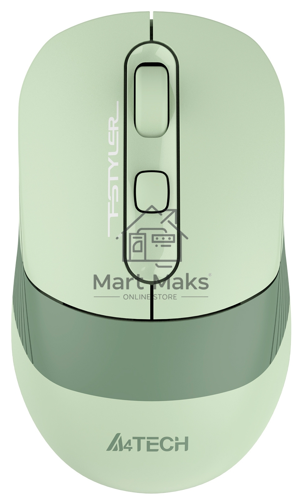 Мышь беспроводная A4Tech Fstyler FB10C зеленый, 2000 dpi, радиоканал, Bluetooth, USB, кнопки - 4