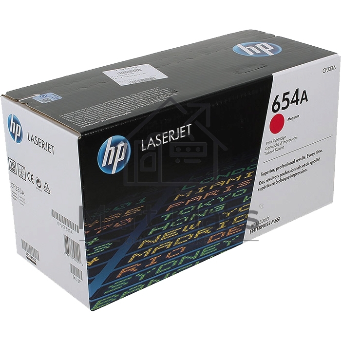 Тонер Картридж HP 654A CF333A пурпурный для HP CLJ Ent M651n/M651dn/M651xh/M680dn/M680f (15000стр.)