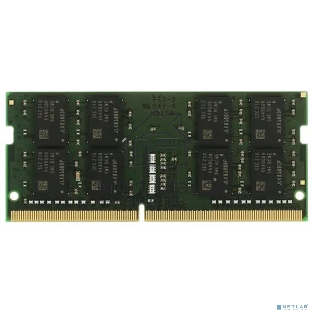 Оперативная память Kingston ValueRAM, DDR4, 16Gb (1x16Gb), 3200MHz, CL22, SO-DIMM