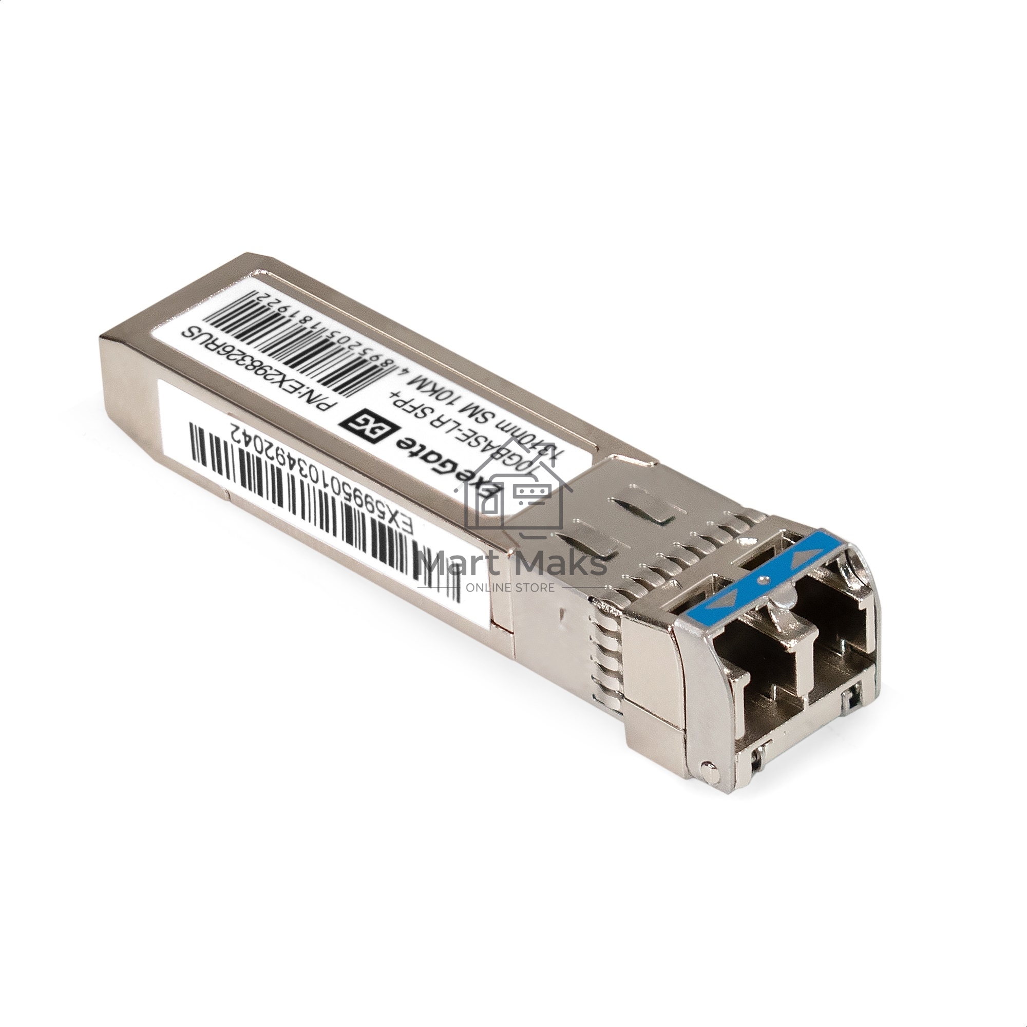 Трансивер SFP+ EXT-10G-SM1310-LC2-10KM (10GBase-LR для одномодового оптического кабеля, 10 Гбит/с, Tx:1310/Rx:1310 нм, до 10 км, разъем Duplex LC)
