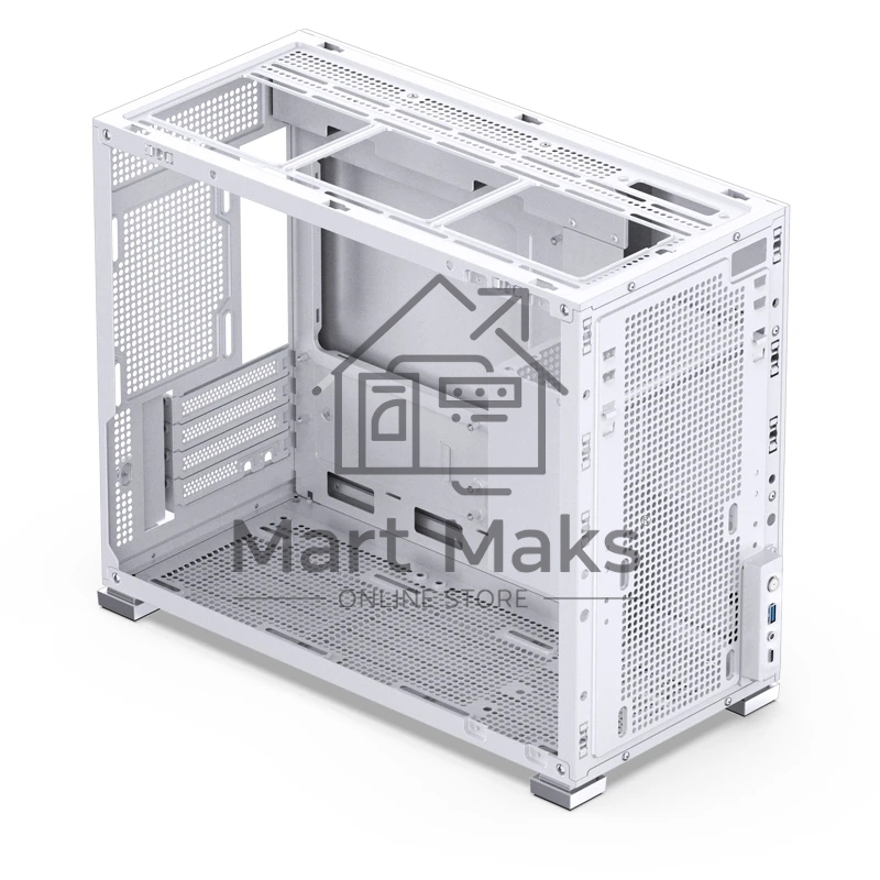 Корпус компьютерный Mini-Tower/ Case JONSBO D31 STD, Mini-Tower, TG, no fan, 1xUSB-A 3.2 + 1xUSB-C 3.2, mATX, mDTX, mITX White