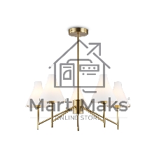 Люстра Ambrella light LH57133/5 BS/FR латунь/белый матовый E14/5 max 40W D650*590