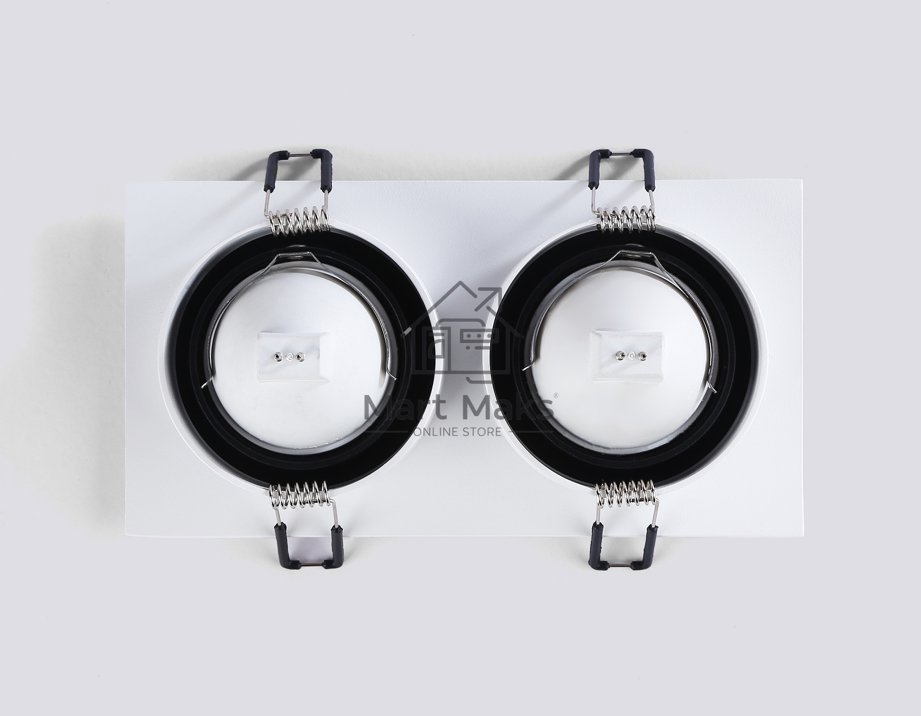 Светильник встраиваемый Ambrella light TN102732/2 WH/BK белый/черный GU5.3 175*92*23