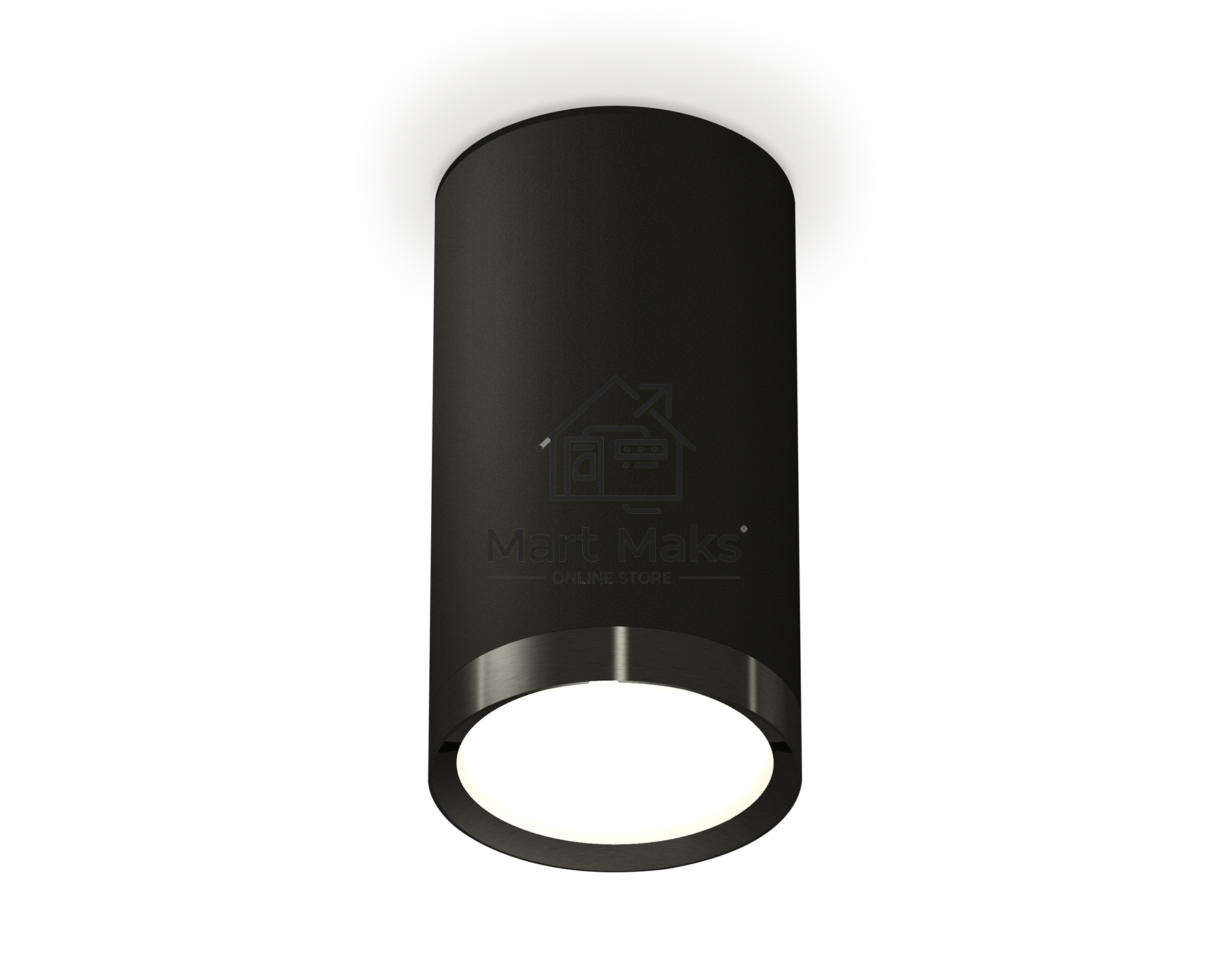 Светильник Ambrella Light XS8162001 SBK/PBK черный песок/черный полированный GX53 (C8162, N8113)