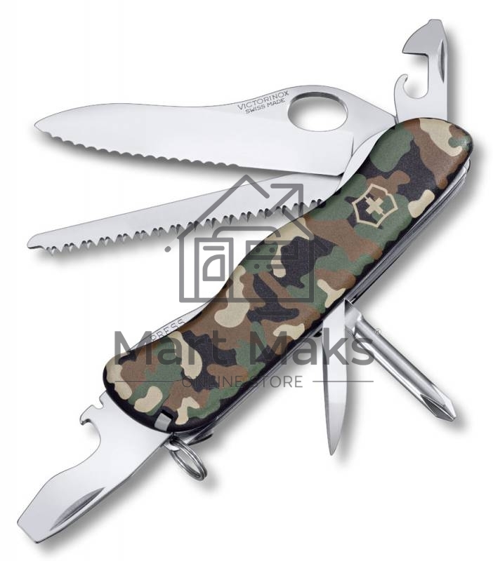 Нож перочинный Victorinox Trailmaster (0.8463.MW94) 111мм 12функций камуфляж карт.коробка