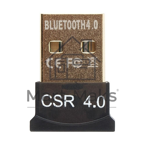 Адаптер Bluetooth Gembird, BTD-MINI5, ультратонкий корпус, v.4.0, 50 метров, до 24 Мбит/сек, USB