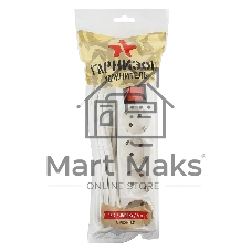 Сетевой фильтр Гарнизон ELB-G4-W-5, 4 евророзетки с выключателем и заземлением, допустимый ток 16А, длина 5 м.