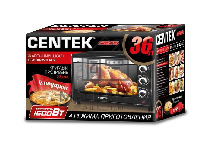 Жарочный шкаф Centek CT-1530-36 черный