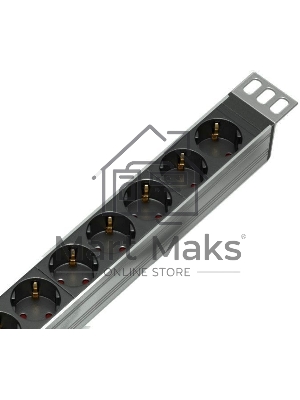 Вертикальный блок розеток Rem-16 с авт. 16А, 20 Shuko, 16A, алюм., 33-48U, колодка