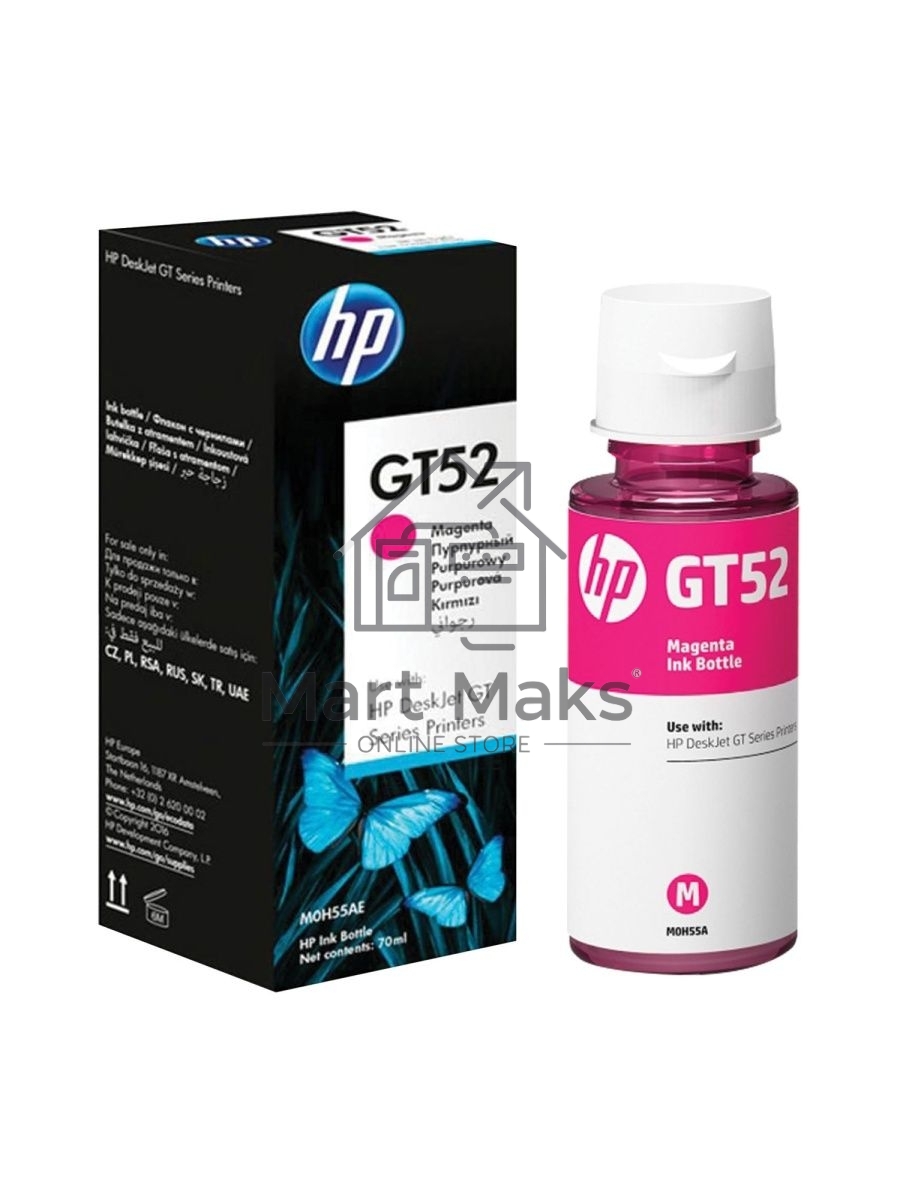 Картридж струйный HP GT52 M0H55AE пурпурный, 8000 стр. (70 мл), для HP DJ GT 5810/5820