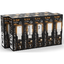 Лампа G9 AC185-265V 5,5W 560lm 3000K керамика LED